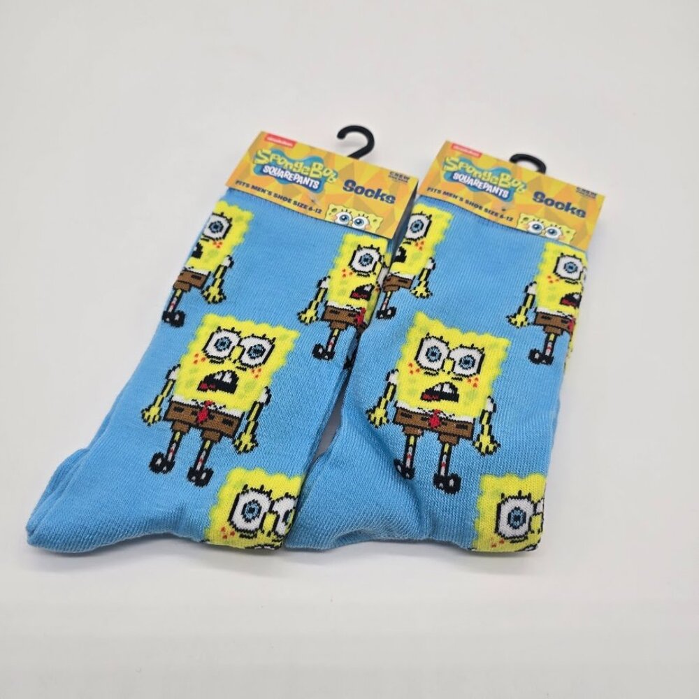 SpongeBob SquarePants Novelty Crew Socks NWT
